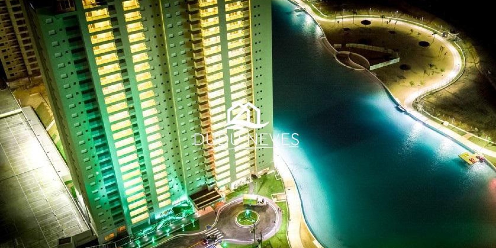 Vende-se Apartamento - Condomínio Brasil Beach Edifício Residencial em Cuiabá com Praia